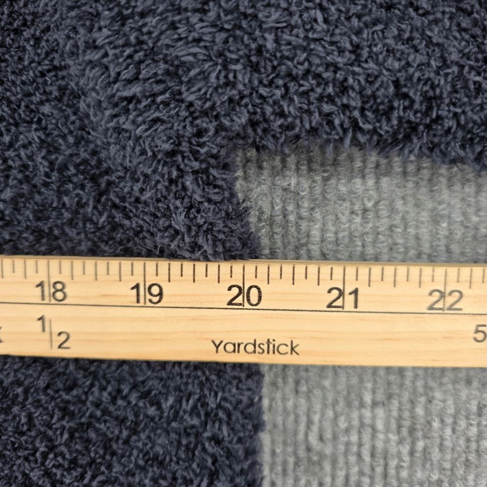 Barefoot Dreams CozyChic Adult Hooded Robe Carbon Gray Half Zip 589 Size 2 NWT - Picture 2 of 7